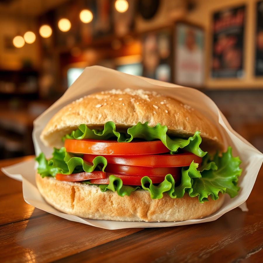 Made-to-order sandwich on fresh bakery bread